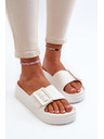 BIG STAR SHOES Damen Plateau-Schaumstoffpantoffeln mit Schnalle Big Star