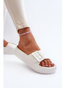BIG STAR SHOES Damen Plateau-Schaumstoffpantoffeln mit Schnalle Big Star