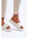 BIG STAR SHOES Damen Plateau-Schaumstoffpantoffeln mit Schnalle Big Star