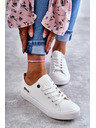 BIG STAR SHOES Niedrige Leder-Sneakers Big Star für Damen Weiß