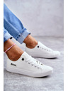 BIG STAR SHOES Niedrige Leder-Sneakers Big Star für Damen Weiß