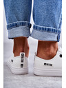 BIG STAR SHOES Niedrige Leder-Sneakers Big Star für Damen Weiß