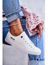 BIG STAR SHOES Niedrige Leder-Sneakers Big Star für Damen Weiß