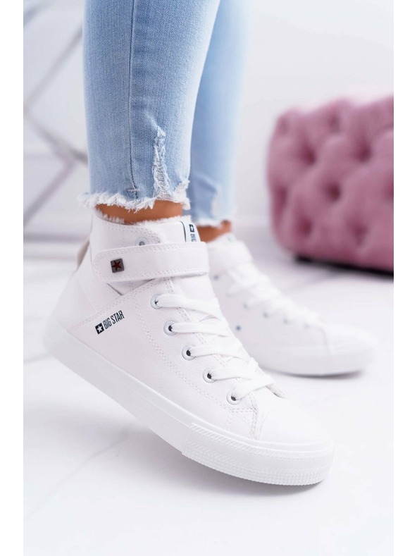 BIG STAR SHOES Isolierte Ledersneakers BIG STAR Weiß Größe: