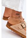BIG STAR SHOES Damen Klassische Pantoffeln Big Star LL274478 Beige