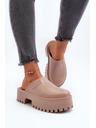 BIG STAR SHOES Damen Hausschuhe mit fester Sohle Big Star Beige
