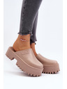 BIG STAR SHOES Damen Hausschuhe mit fester Sohle Big Star Beige