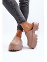 BIG STAR SHOES Damen Hausschuhe mit fester Sohle Big Star Beige