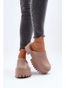 BIG STAR SHOES Damen Hausschuhe mit fester Sohle Big Star Beige