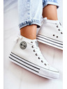 BIG STAR SHOES Damen Big Star Hohe Turnschuhe - Weiß
