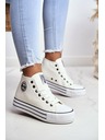 BIG STAR SHOES Damen Big Star Hohe Turnschuhe - Weiß