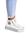 BIG STAR SHOES Damen Big Star Hohe Turnschuhe - Weiß