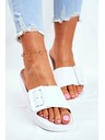 BIG STAR SHOES Elegante Frauen Big Star Pantoffeln - Weiß Größe:
