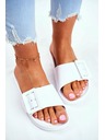 BIG STAR SHOES Elegante Frauen Big Star Pantoffeln - Weiß Größe: