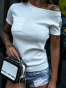 Edoti EDOTI Fashion Damen T-Shirt weiß