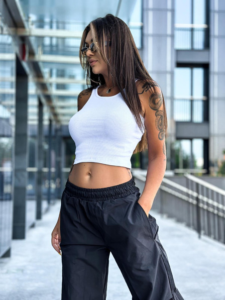 Edoti Damen-T-Shirt ohne Aufdruck weiß EDOTI