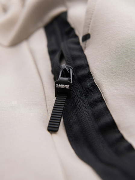 Ombre Clothing Herren-Trainingshose mit Rippbündchen und dekorativem Reißverschluss - sand Ombre Clothing