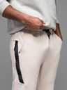 Ombre Clothing Herren-Trainingshose mit Rippbündchen und dekorativem Reißverschluss - sand Ombre Clothing