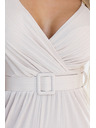 numoco Eleganter Wickel-Jumpsuit mit weitem Bein und Gürtel Numoco