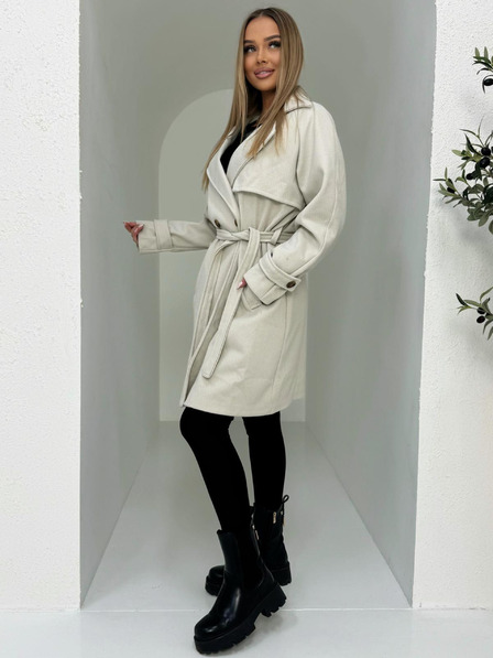 Edoti Modischer Damenmantel - beige EDOTI