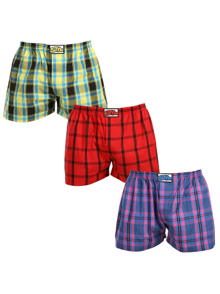 Styx Dreier-Set - Herren Styx Classic Rubber Oversized Shorts mehrfarbig
