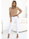 numoco Business blouse with long sleeves and front tie by Numoco