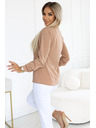 numoco Business blouse with long sleeves and front tie by Numoco