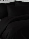 Kvalitex Satin French Extended Bedding LUXURY COLLECTION 1+2, 240x220, 70x90cm black