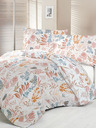 Kvalitex Satin French Extended Bedding Luxury Collection 1+2, 240x220, 70x90cm Coral Garden Kvalitex