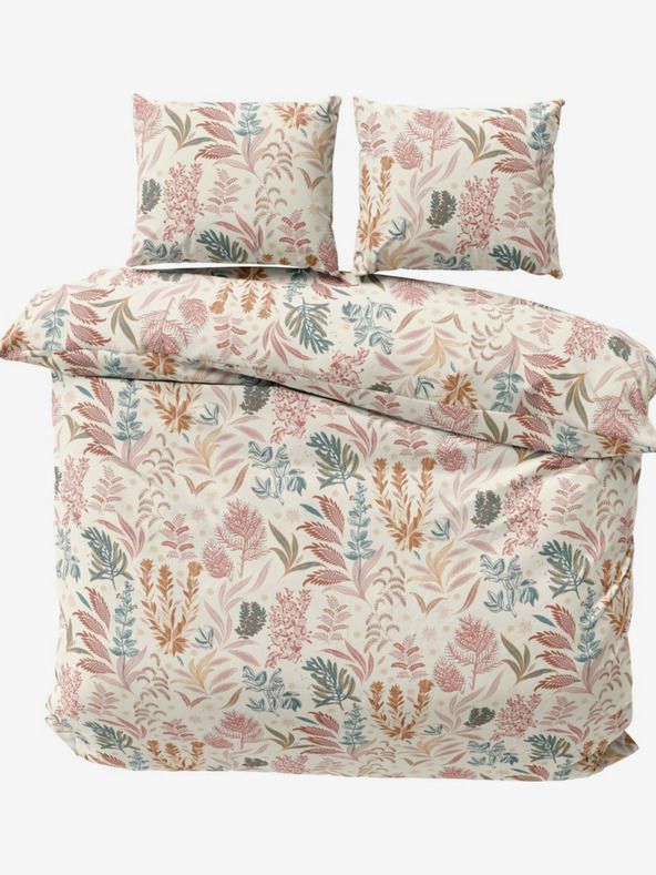 Kvalitex Satin French Extended Bedding Luxury Collection 1+2, 240x220, 70x90cm Coral Garden Kvalitex