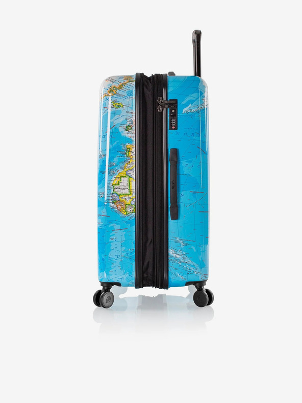 Heys Blue Patterned Travel Suitcase Heys Journey 3G L