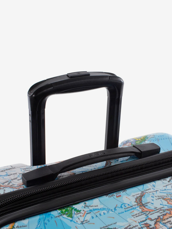 Heys Blue Patterned Travel Suitcase Heys Journey 3G L