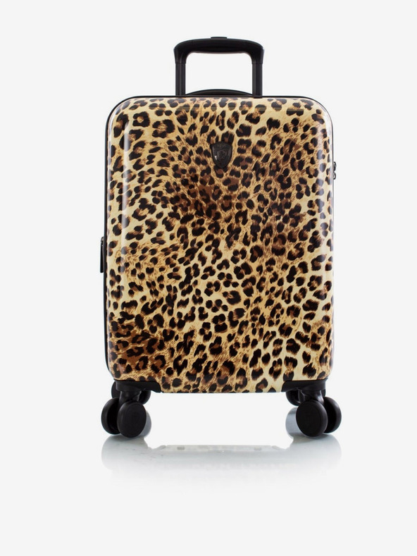 Heys Set of Three Brown Patterned Travel Suitcases Heys Brown Leopard S,M,L