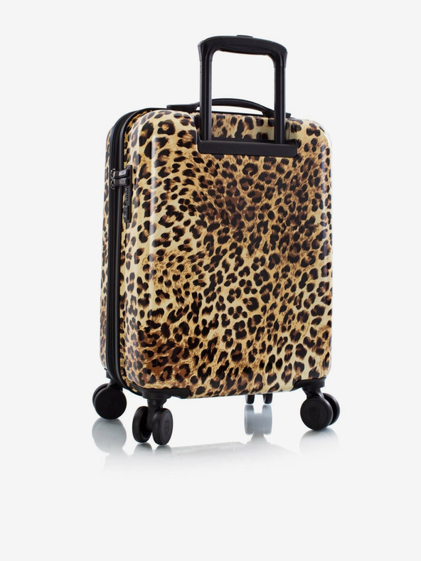 Heys Set of Three Brown Patterned Travel Suitcases Heys Brown Leopard S,M,L
