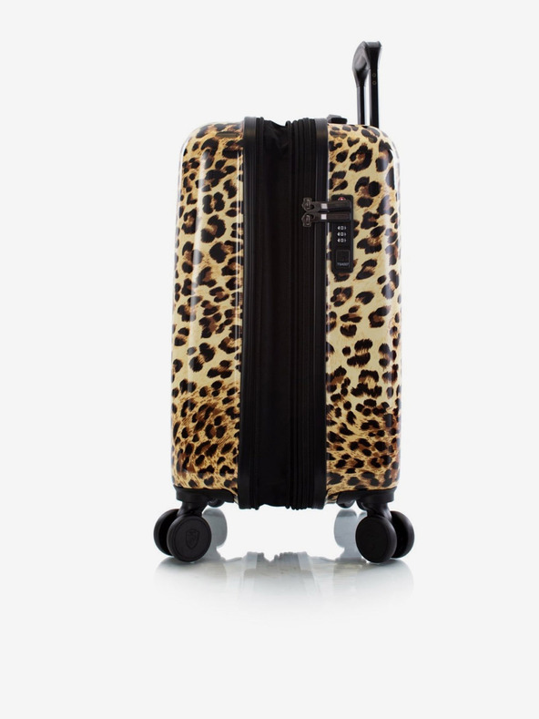 Heys Set of Three Brown Patterned Travel Suitcases Heys Brown Leopard S,M,L