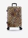 Heys Black-Brown Patterned Travel Suitcase Heys Brown Leopard M