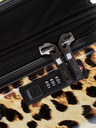Heys Black-Brown Patterned Travel Suitcase Heys Brown Leopard M
