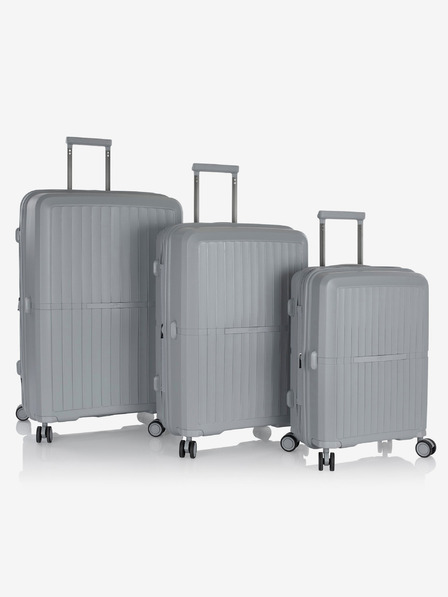 Heys Set of Three Grey Travel Suitcases Heys Airlite S,M,L