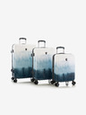 Heys Set of Three Blue Travel Suitcases Heys Tie-Dye Blue S,M,L