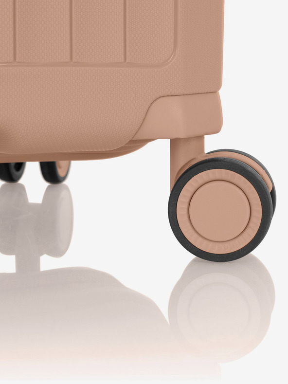 Heys Set of Three Nude Travel Suitcases Heys Airlite S,M,L Nude