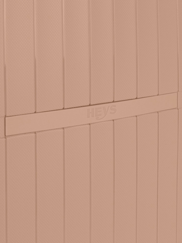 Heys Set of Three Nude Travel Suitcases Heys Airlite S,M,L Nude