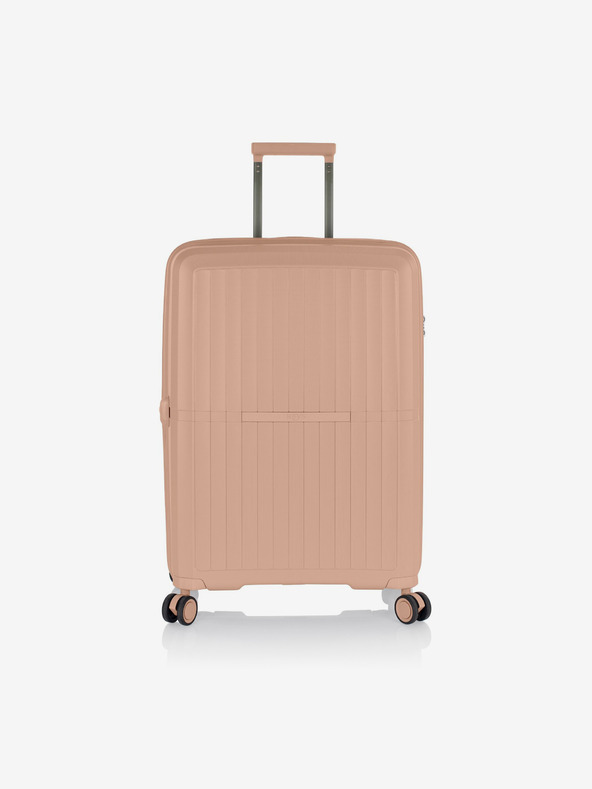 Heys Set of Three Nude Travel Suitcases Heys Airlite S,M,L Nude