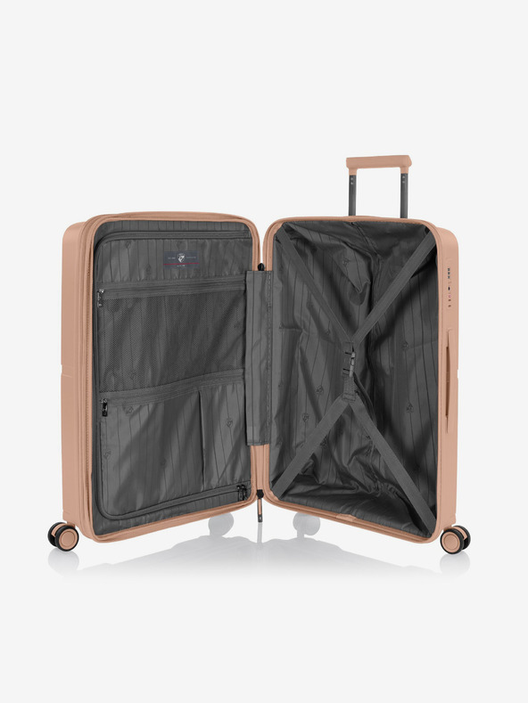 Heys Set of Three Nude Travel Suitcases Heys Airlite S,M,L Nude