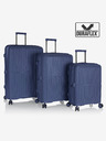 Heys Set of Three Blue Travel Suitcases Heys Airlite S,M,L Blue