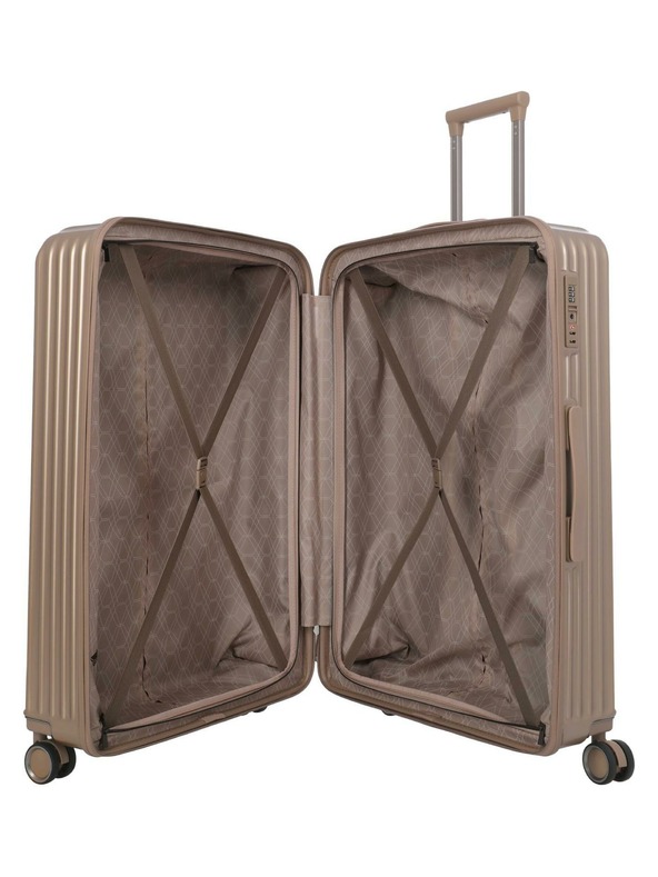 Travelite Travel Suitcase Travelite Paros 4w L Cappuccino