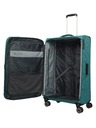 Travelite Travel Suitcase Travelite Skaii 4w L Print Petrol