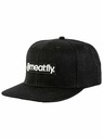 Meatfly Meatfly Snapback-Kappe Tyler Black Basic Logo | Schwarz | Größe