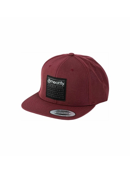Meatfly Meatfly Snapback-Kappe Hornet Coordinates Maroon | Rot | Größe