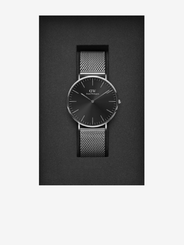 Daniel Wellington Herren Armbanduhr in Silber Daniel Wellington Classic