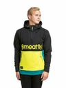Meatfly Meatfly Herren-Technisches Sweatshirt Tason Limette / Schwarz | Schwarz | Größe